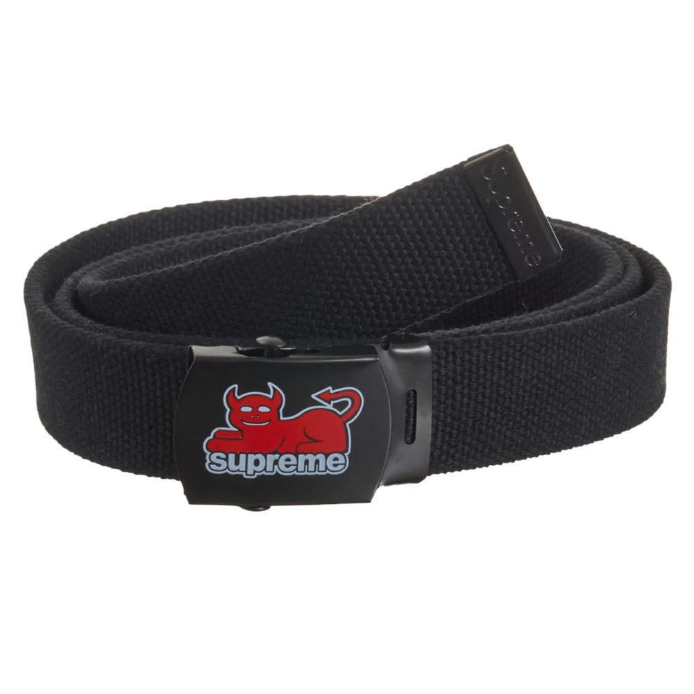 Supreme x Toy Machine Devil cat adjustable belt brand new ds